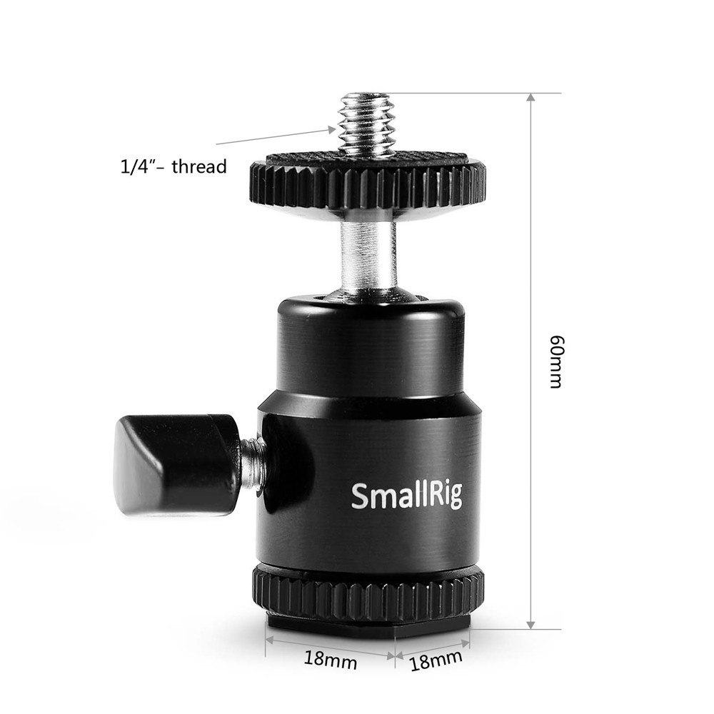 SmallRig Cold Shoe to 1/4" Threaded Adapter 761 – תמונה 4